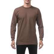 Pro Club Men’s Heavyweight Cotton Long Sleeve Crew Neck T-Shirt