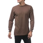 Pro Club Men’s Heavyweight Cotton Long Sleeve Crew Neck T-Shirt