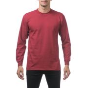 Pro Club Men’s Heavyweight Cotton Long Sleeve Crew Neck T-Shirt