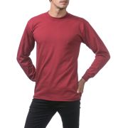 Pro Club Men’s Heavyweight Cotton Long Sleeve Crew Neck T-Shirt