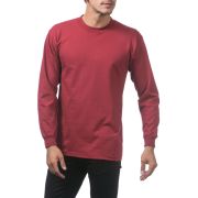 Pro Club Men’s Heavyweight Cotton Long Sleeve Crew Neck T-Shirt