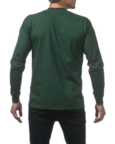 Pro Club Men’s Heavyweight Cotton Long Sleeve Crew Neck T-Shirt