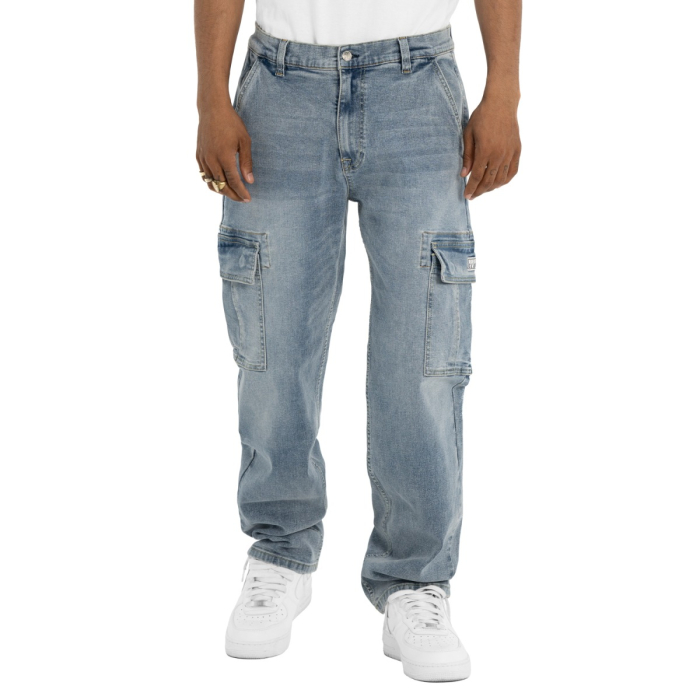 Pro Club Men’s Heavyweight Relaxed Fit Denim Cargo Pant