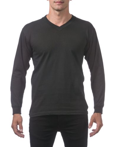 Pro Club Men’s Comfort Long Sleeve V-Neck Tee – Discontinued