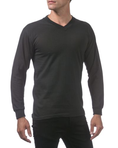 Pro Club Men’s Comfort Long Sleeve V-Neck Tee – Discontinued