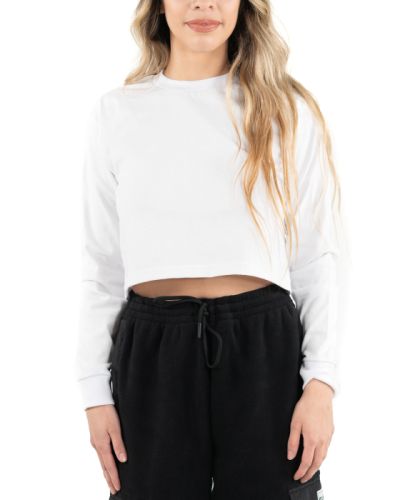 Pro Club Women’s Heavyweight Long Sleeve Crop Top